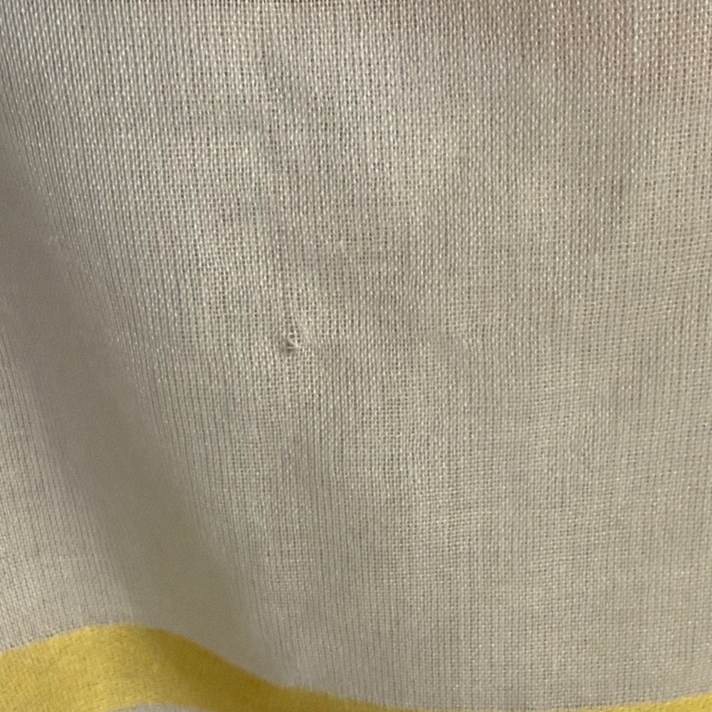 Sonoma Cream Shawl with Yellow and Brown Stripes - Picture 5 of 6